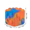 thumbnail image 2 of 2026 Edition Premium Tie-Dye Pop Bubble Cube Squeeze, 3D Silicone Sensory Block Fidget Squeeze, Hand-Pinching Sensory Toys, Soft Squeeze Decompression Dough for Adults, 2 of 5