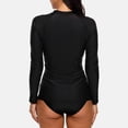 thumbnail image 6 of Printed UPF 50+ Full Zipper Swimwear Rash Guard For Women Long Sleeve Swimsuit Shirt Tops, 6 of 7