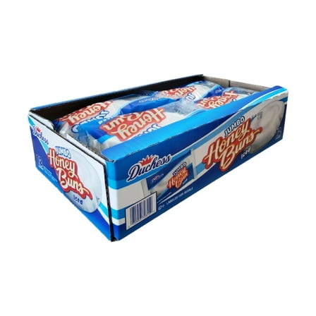 Duchess Jumbo Iced Honey Buns, 4.75 Ounce (Pack of 12)