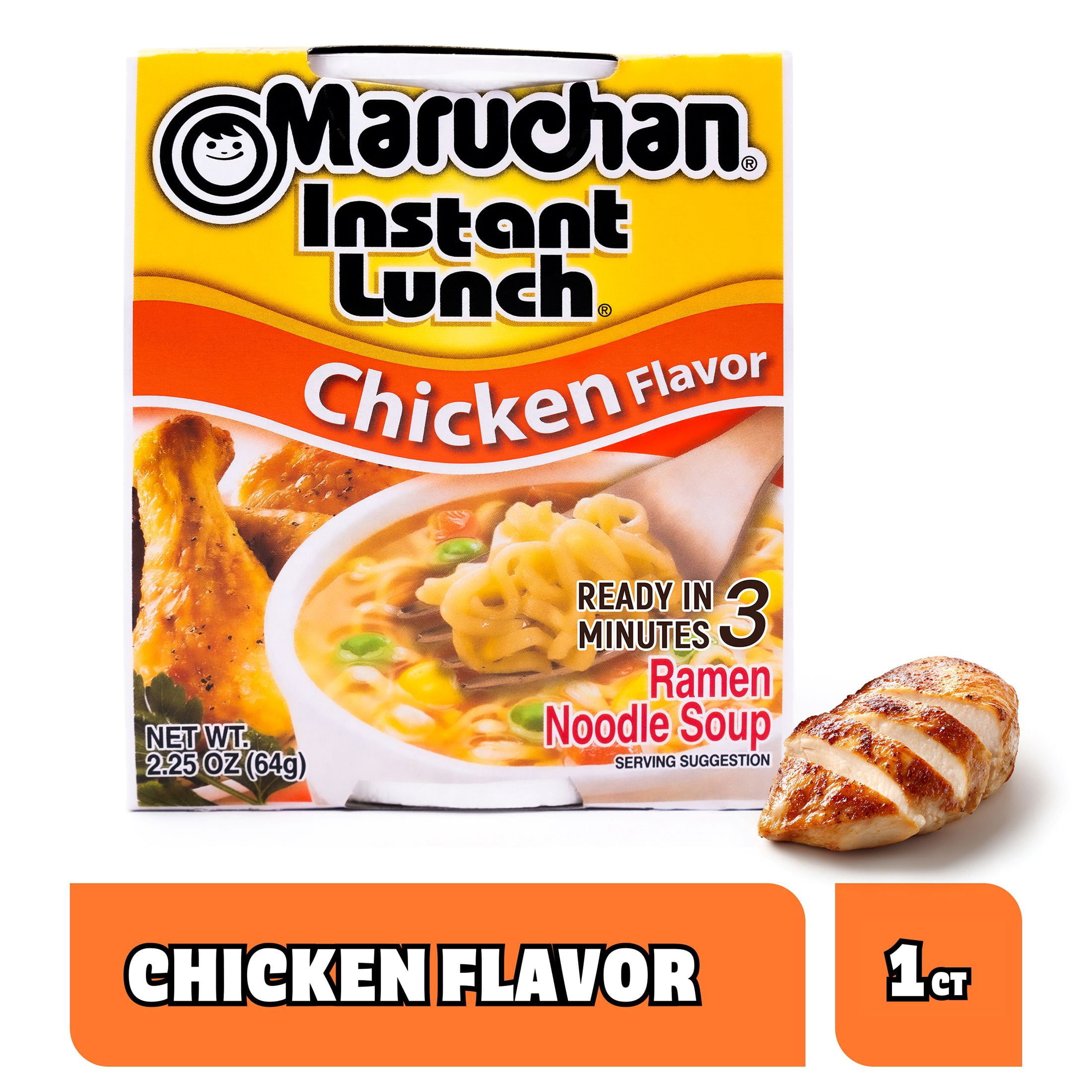 maruchan様 Maruchan, Instant Lunch Ramen Noodles, 2.25 oz Cup, Chicken Flavor