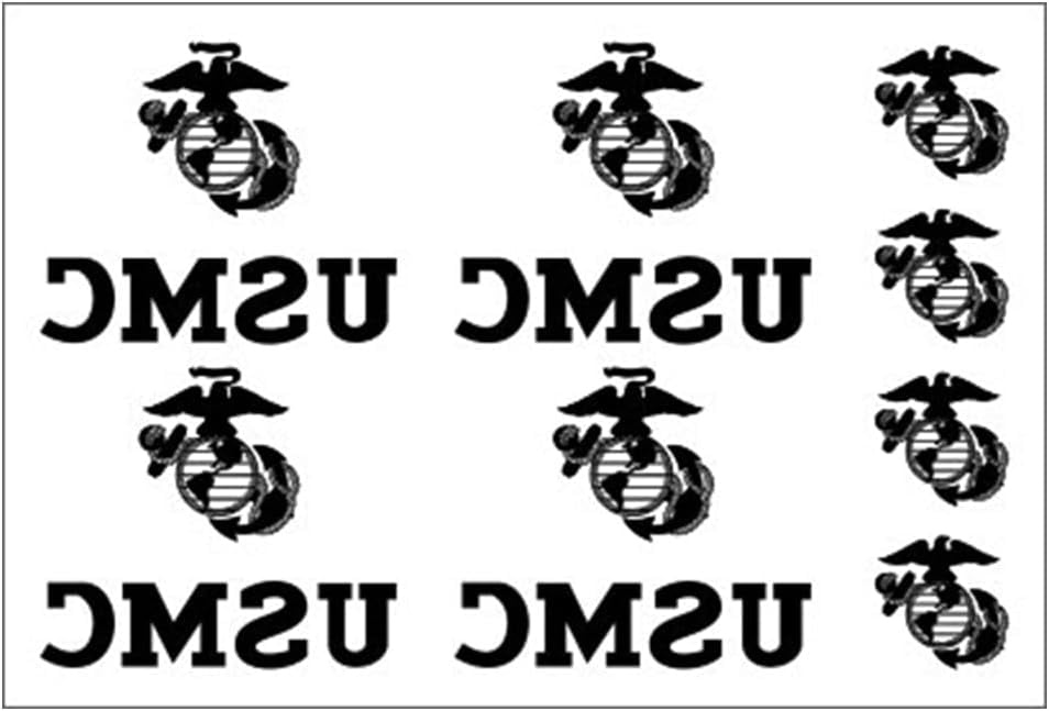 Marines Eagle, Globe, &  Heat Transfer Set, Multi-Color, 4 Sheets