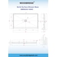 thumbnail image 6 of WOODBRIDGE Shower Base 6036-1000C 60" L x 36" W x 4" H, Center Drain, White, 6 of 6