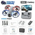 thumbnail image 4 of Gifts for 14 Year Old Boy, Drone with Esc Camera and Cool Light Remote Control Toys Gifts for Boys with Altitude Hold Headless Mode Start Speed Adjustment, Gray, One Size, 4 of 9