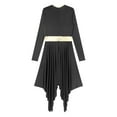 thumbnail image 6 of inhzoy Womens Color Block Praise Dance Worship Dress F1168Black S, 6 of 7
