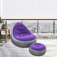 thumbnail image 4 of MXTPOV Inflatable Couch with Ottoman Backrest, Bean Bag Chairs for Adults, Foldable Bean Bag Chair for Indoor Outdoor, Stylish and Modern Inflatable Chair for Living Room Patio, 4 of 4