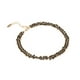 thumbnail image 1 of Pulsera Tobillera Ametrinaa Oruga 5mm Ajustable Chapa de Oro 18k 22 cm, 1 of 5