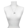 thumbnail image 3 of Delight Jewelry Silvertone Fish Bones Silvertone Script Initial Disc - B - Charm Necklace, 20"+3", 3 of 4