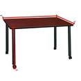 thumbnail image 6 of Regency Kee 48 x 24 in. Mobile Desk with Storage- Cherry Top, Black Legs, 6 of 9