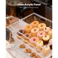 thumbnail image 3 of KFFKFF Bakery Display Case, 2-Tier Commercial Countertop Pastry Display Case, Clear Acrylic Bread Box for Kitchen, Party Cake Cabinet with Magnetic Rear Door, 3 of 9