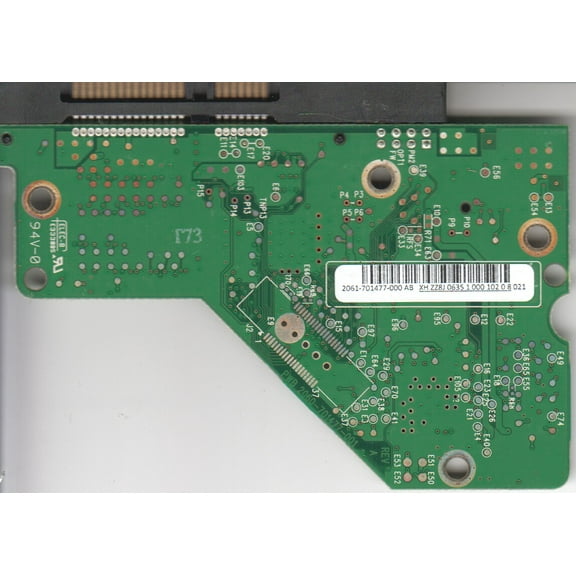 WD5000AAJS-00TKA0, 2061-701477-000 AB, WD SATA 3.5 PCB