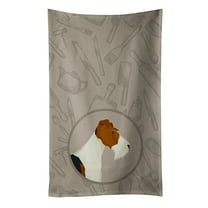 Fox Terrier In the Kitchen Kitchen Towel