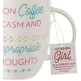 thumbnail image 4 of Pavilion Gift Company - Drink Decor 24 oz Run on Coffee Pierced Porcelain Cup, 4 of 6