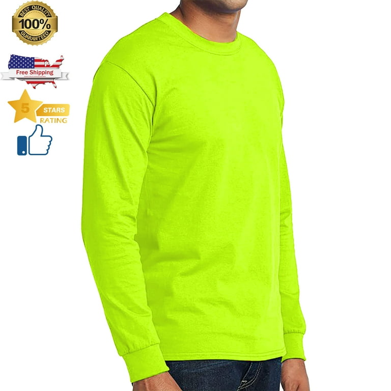 Neon green sales work shirts