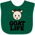 thumbnail image 3 of Inktastic Goat Life Boys or Girls Baby Bib, 3 of 4