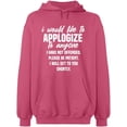 thumbnail image 2 of OXI Hoodie Sweatshirt - To Anyone I Have Not Offended, Basic Casual Hoodie for Men's and Women Fleece Hoodie Long Sleeve - Safety Pink Small, 2 of 3