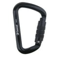 thumbnail image 2 of Carabiner Climbing Locking Aluminum Strong Shape 28KN for Mountain Black Auto Lock, 2 of 8
