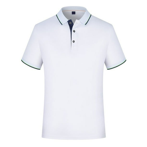 Camiseta de verano de botones para hombre, suave, cómoda