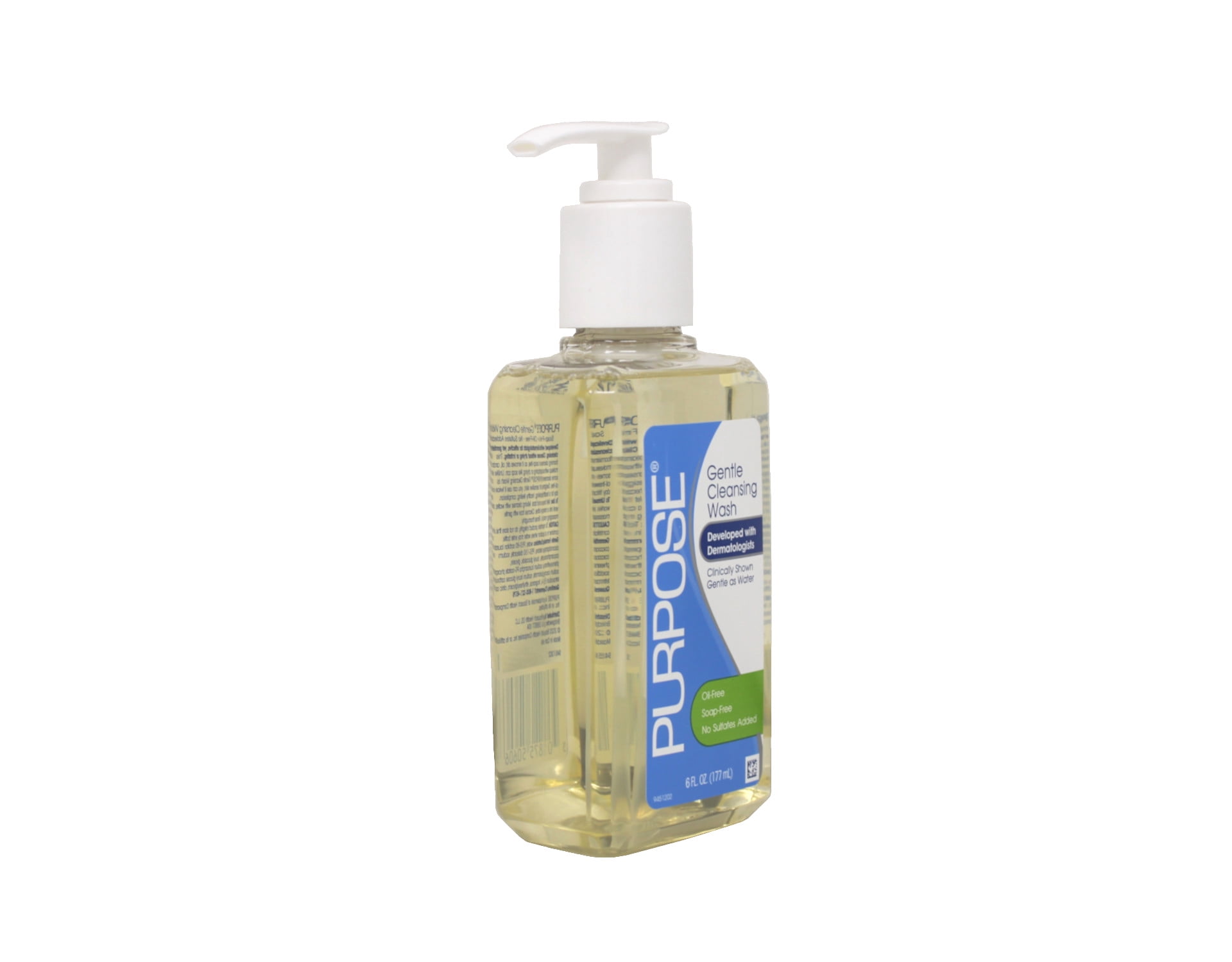 Purpose Gentle Cleansing Face Wash for Sensitive Skin, Dermatologist Recommended, 6 oz, Pack of 3