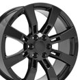 thumbnail image 5 of New 22 inch Aluminum Wheel for 99-19 Cadillac Escalade Black W/Chrome Rim, 5 of 5