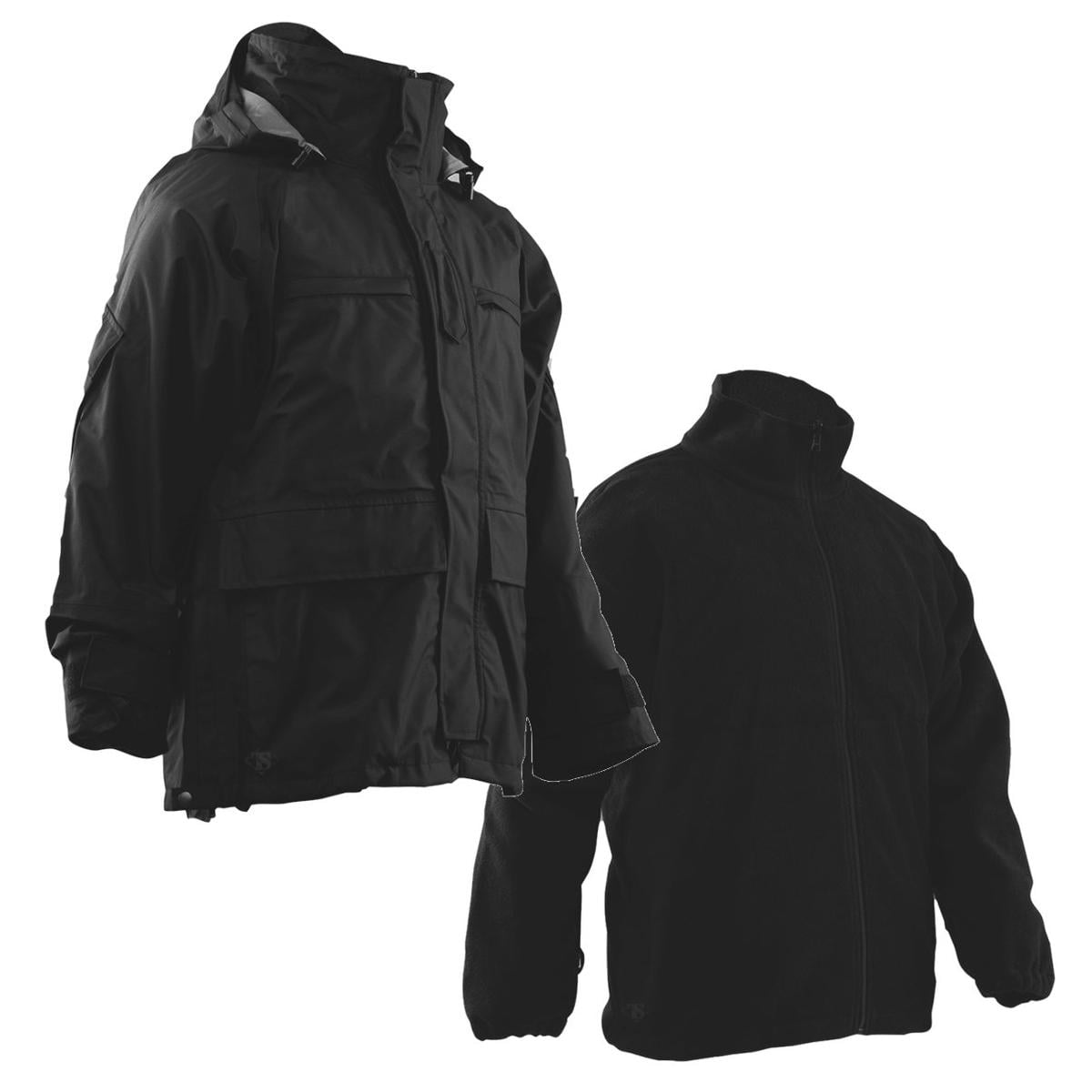 Tru-Spec H2O Proof Law Enforcement Parka w Polar Fleece Liner, Black, 3XL by Altanco