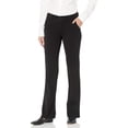 thumbnail image 1 of UNIONBAY Junior's Heather Slash Pocket Uniform Bootcut Pant, Black, 9, 1 of 3