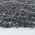 thumbnail image 3 of SAFAVIEH Iceland Issie Abstract Shag Area Rug, Dark Grey/Ivory, 6'7" x 6'7" Round, 3 of 8