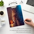 thumbnail image 5 of FMSHPON Fantasy Tiger Butterfly Clipboard Hardboard Wood Nursing Clip Board and Pull for Standard A4 Letter 13x9 inches, 5 of 8