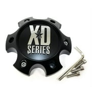 KMC Wheels XD Series Satin Black 5-1/2" OD Wheel Center Hub Cap 6 Lug 6x130 H34