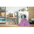 thumbnail image 2 of Ahgly Company Machine Washable Indoor Square Transitional Pastel Purple Pink Area Rugs, 6' Square, 2 of 7