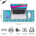 thumbnail image 5 of Long Mouse Pads for Desk,Blue Cartoon Unicorn Ice Cream Donut Star Cloud Desk Mats on Top Of Desks, Desk Mouse Pad Extra Large with 3mm Non-Slip Base and Stitched Edge for Gaming,Work,Home 31.5"x11.8", 5 of 5
