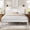 White, variant on MODERNLUXE King Size Wood Platform Bed, Espresso
