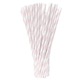 thumbnail image 2 of 100 Pack Paper Straws, Colorful Striped Drinking Straws for Party Supplies, Birthday Wedding Shower Decorations, Bar Accessories for Drinks A, 2 of 7