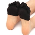 thumbnail image 1 of Women Invisible Yoga Sport Non Slip Toe Socks Half Grip Heel Five Finger Socks, 1 of 3