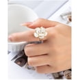 thumbnail image 2 of Elegant Camellia Flower Ring for Women CZ Diamond Floral Statement Ring Open Wrap Finger Band Wedding Anniversary Promise Rings Dainty Jewelry, 2 of 6