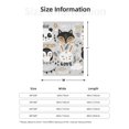 thumbnail image 5 of Sikiie Funny Animals Series Cozy Flannel Fleece Throw Blanket: Lightweight & Thick for All Seasons - Perfect for Women, Men, & Kids"50"x40", 5 of 6