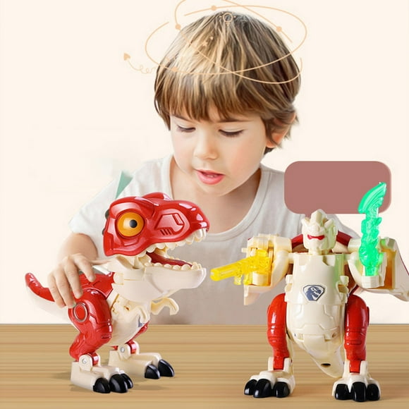 Wal-mart Deals Dianli Alloy Dinosaur Deformation Robot Children's Toy Block Storage Box Full Set Of Model Toys Deals on home