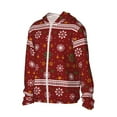 thumbnail image 2 of Daiia Merry Christmas UPF 50+ Sun Protection Hoodie Jacket Lightweight Long Sleeve Sun Shirt for Women Men with Pocket Hiking Outdoor-Medium, 2 of 9