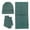 Green, variant on SUXIAN Adults Winter Scarf Set Knit Warm Hat Long Scarf Gloves Black One Size