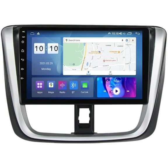 Torovo Multimedia Player Android 12 Car Radio Stereo for Toyota Vios Yaris L 2016-2019, GPS Navigation 9 Inch Touch Screen Car Video with FM AM Radio 4G 5G Wifi SWC Mirror Link Carplay M300S