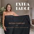 thumbnail image 3 of White Classic Luxury 650 Gsm Cotton Bath Sheet Towels, Extra Large Bathroom Towels Oversized, Black, 35 x 70, 2 Pack, 3 of 7