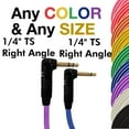 thumbnail image 6 of Coluber Cable Right Angle 1/4" TS to Right Angle 1/4" TS Pro Audio Connector, 6 of 7