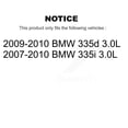 thumbnail image 2 of SIM Front Rear Semi-Metallic Disc Brake Pads and Wear Sensors Kit for Car BMW 335i 335d 3.0L KSW-100132, 2 of 8