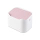 thumbnail image 2 of Escritorio de plástico Papelera de residuos con tapa de doble capa de basura con capas de basura para exteriores DUMANDO DUMANDO DORMITORIO COCINA DE BASUBLE Organizador Suministros Blanco Rosa Yuarrent HA011433-02, 2 of 7