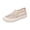 Beige, variant on Willtoo Women's Lace Loafers Slip-On Soft-Soled Shoes Breathable Comfortable Flat Shoes Non Slip Lightweight Walking Shoes