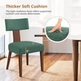 thumbnail image 3 of Dycanpo Dining Chairs Set of 8,Upholstered Mid Century Modern Round Dining Room Chairs for Living Room,Dark Green, 3 of 9