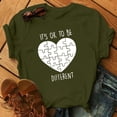 thumbnail image 5 of EQWLJWE Hauts d'Été pour Femmes Hauts pour Femmes en Liquidation Mode Femme Imprimé Col Rond Manches Courtes T-Shirt Imprimé Blouse Ample, 5 of 5