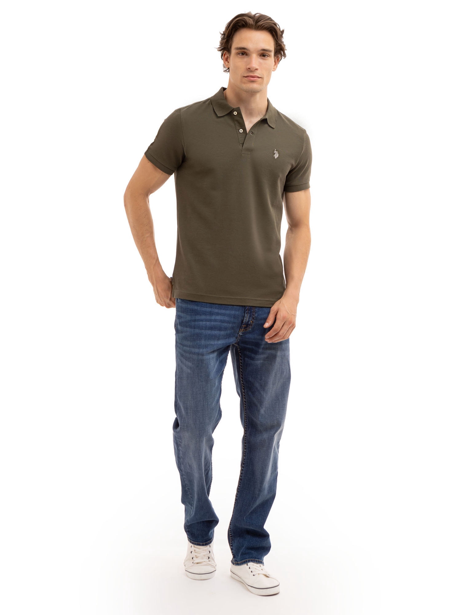U.S. Polo Assn. Men's Performance Pique Polo Shirt