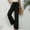 Black, variant on Hauaitttt Women's Pants Solid Elastic Waist Trouser Pant High Waist Wide Leg Regular Fit Palazzo Pants with Pocket Womens plus Size Casual Pants 3x Wide Leg Pants for Women High Waist Casual Track