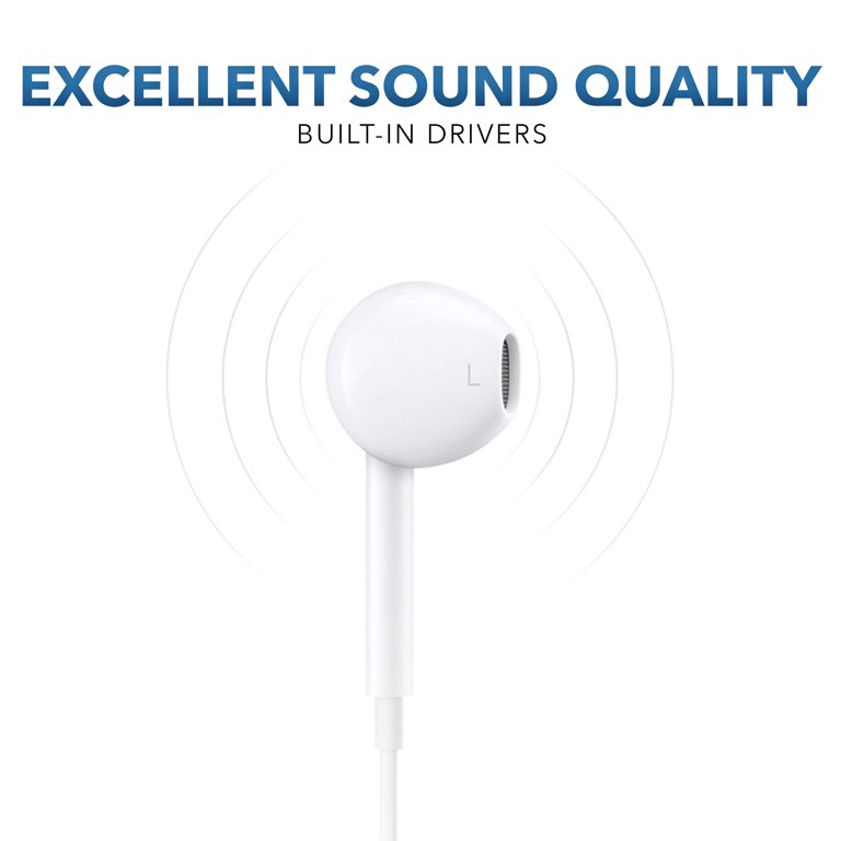 iHip APP3 Advanced Sound Built in Mic Wired Earphones with Tangle Free Cord High Quality Stereo Sound Extra Bass Driven Sound White