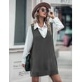 thumbnail image 5 of Zeagoo Oversized Sweater Vest for Women V Neck Sleeveless Sweaters Casual Soft Knit Vest Dress with Pockets, 5 of 6